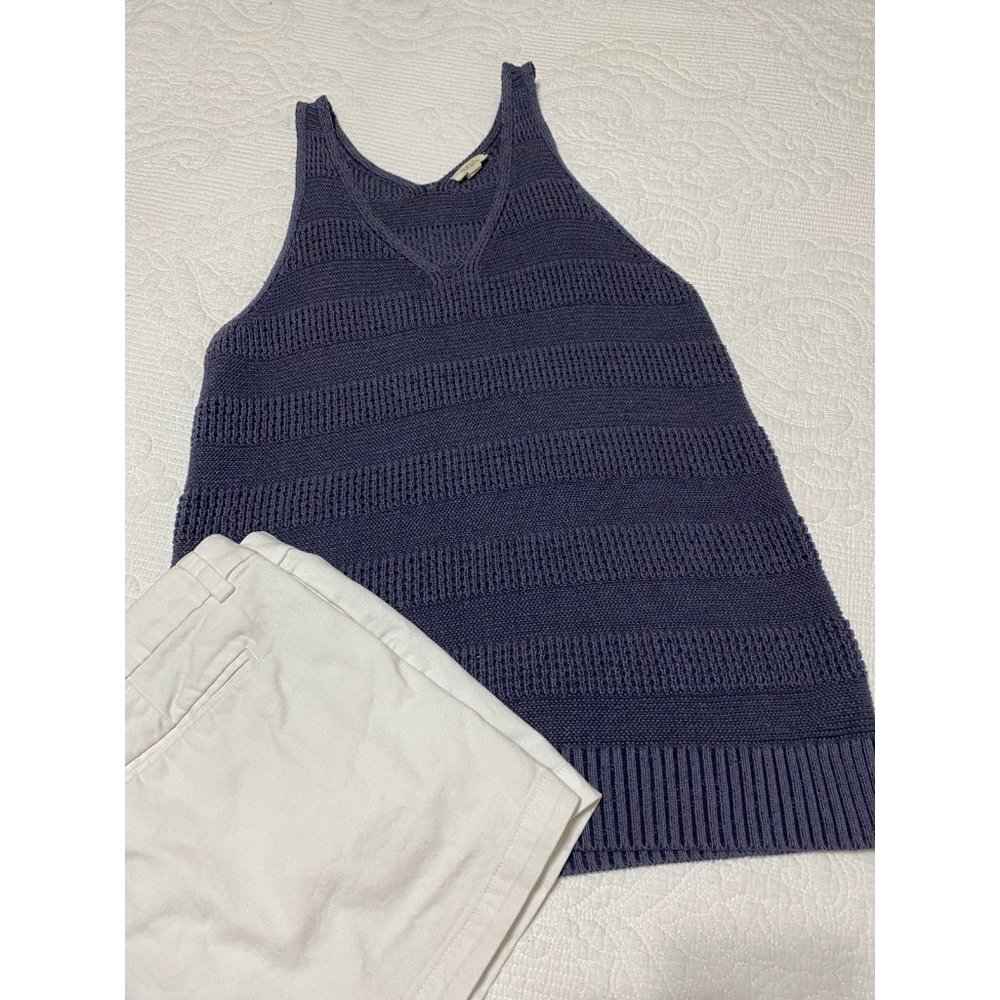 A.N.A. Knit Tunic Sweater Tank Large